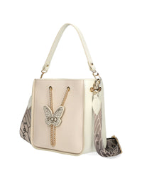 Women's handbag – medium size with a butterfly EGO