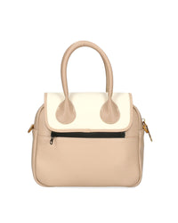 Women's handbag with printed strap and interchangeable flaps EGO
