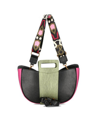 "Butterfly" Women's Handbag with Detachable Accessory and 3 Straps